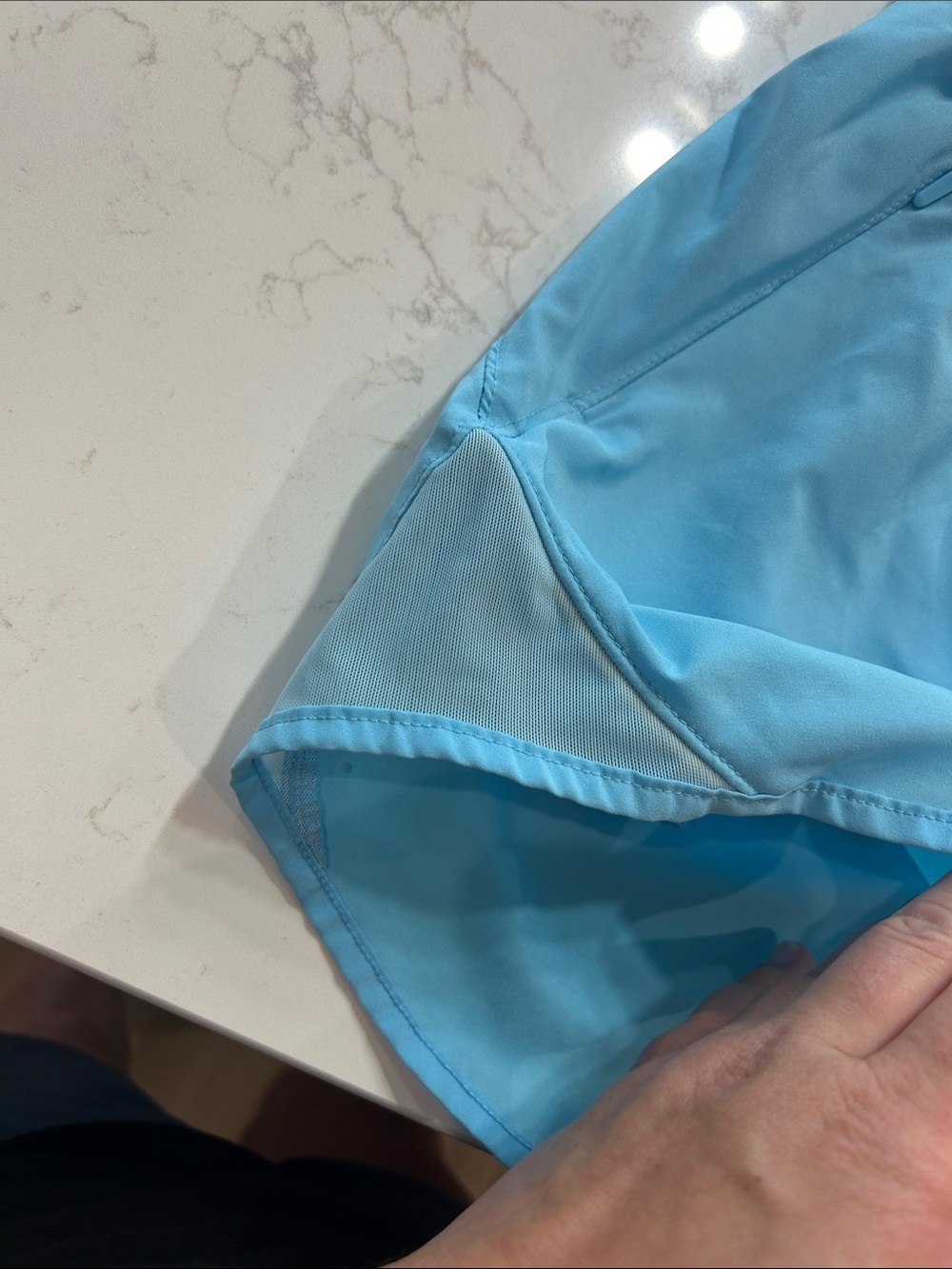 All in Motion Light Blue Running Shorts View 5